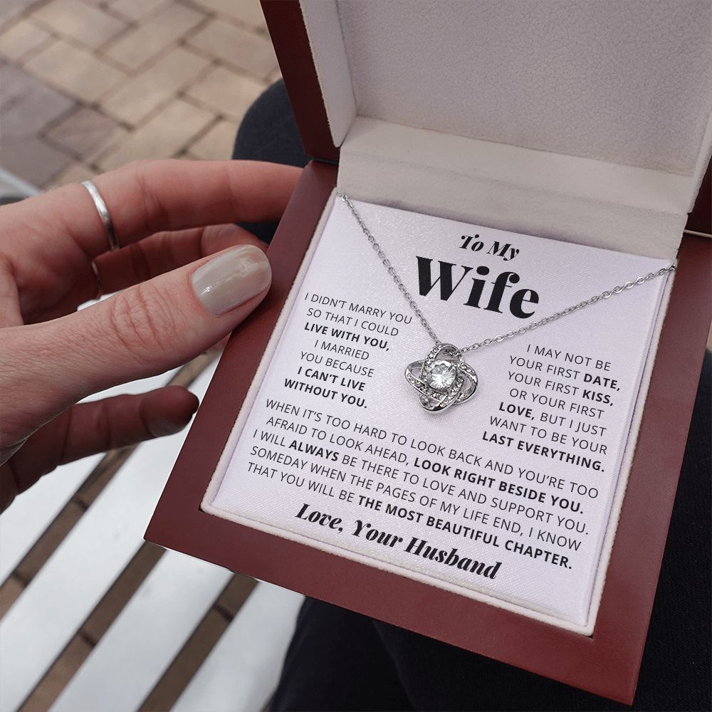 Wife - Most Beautiful Chapter - Love Knot Necklace