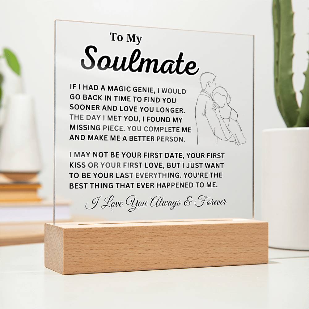 Soulmate - Missing Piece - Acrylic Square Plaque
