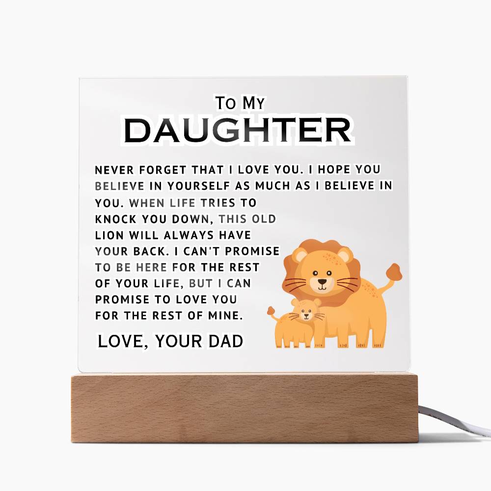 I Love You - Acrylic Square Plaque