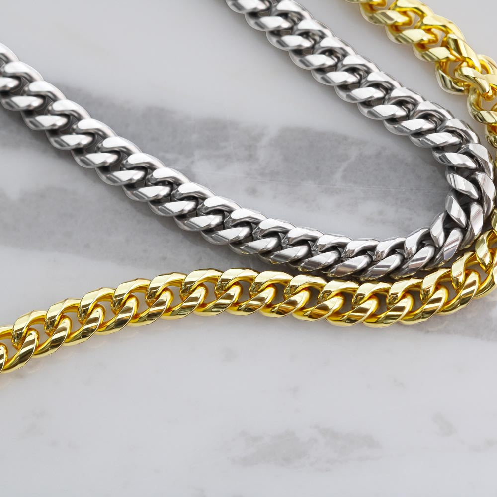 To My Dad - My Hero - Love, Your Daughter - Cuban Link Chain