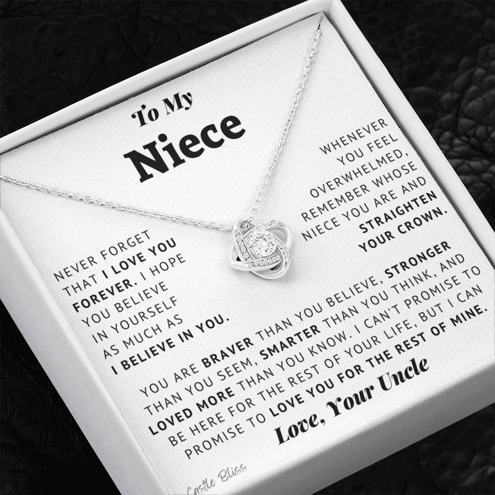 Niece - Believe In Yourself - Love Knot Necklace