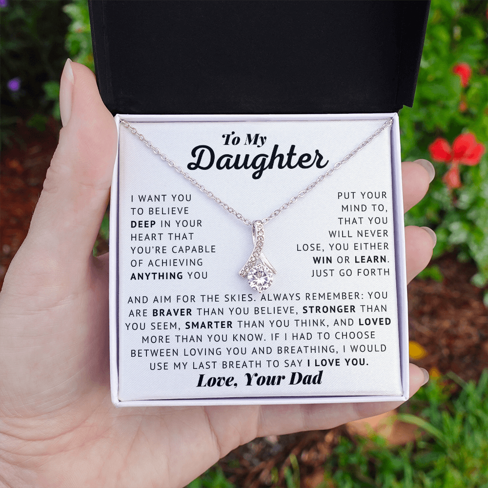 To My Daughter - Last Breath - Alluring Beauty Necklace