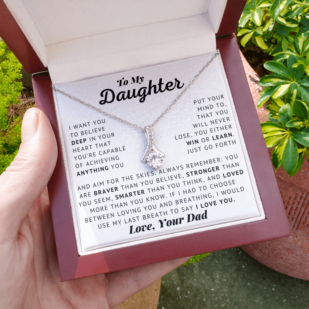 To My Daughter - Last Breath - Alluring Beauty Necklace